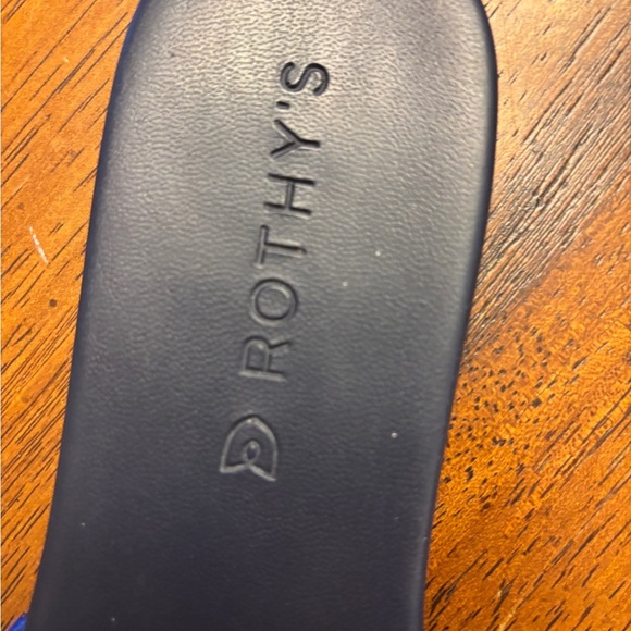 Rothy's Women's Blue Slide Sandals worn once great condition - Picture 2 of 5